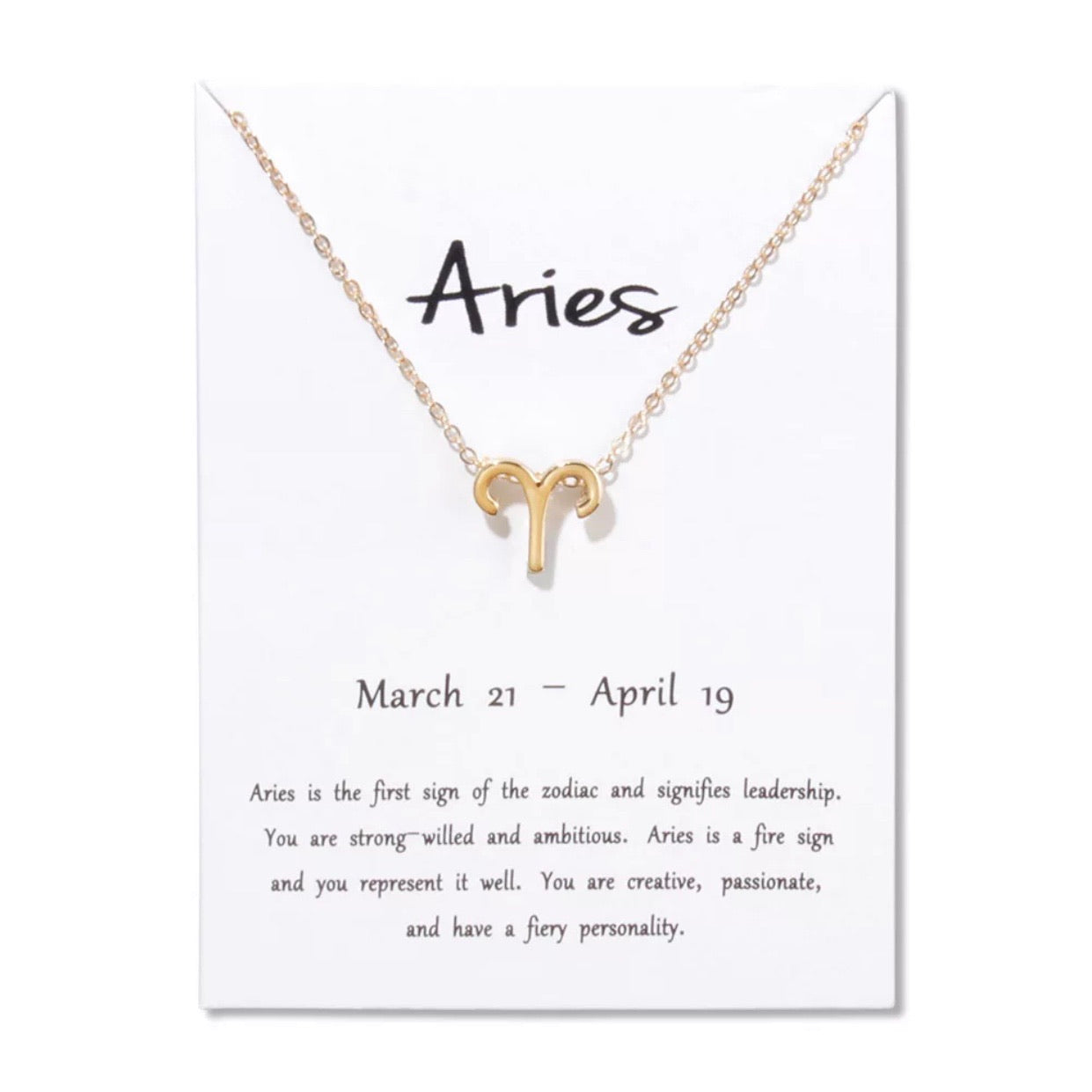 Zodiac Pendant Necklace
