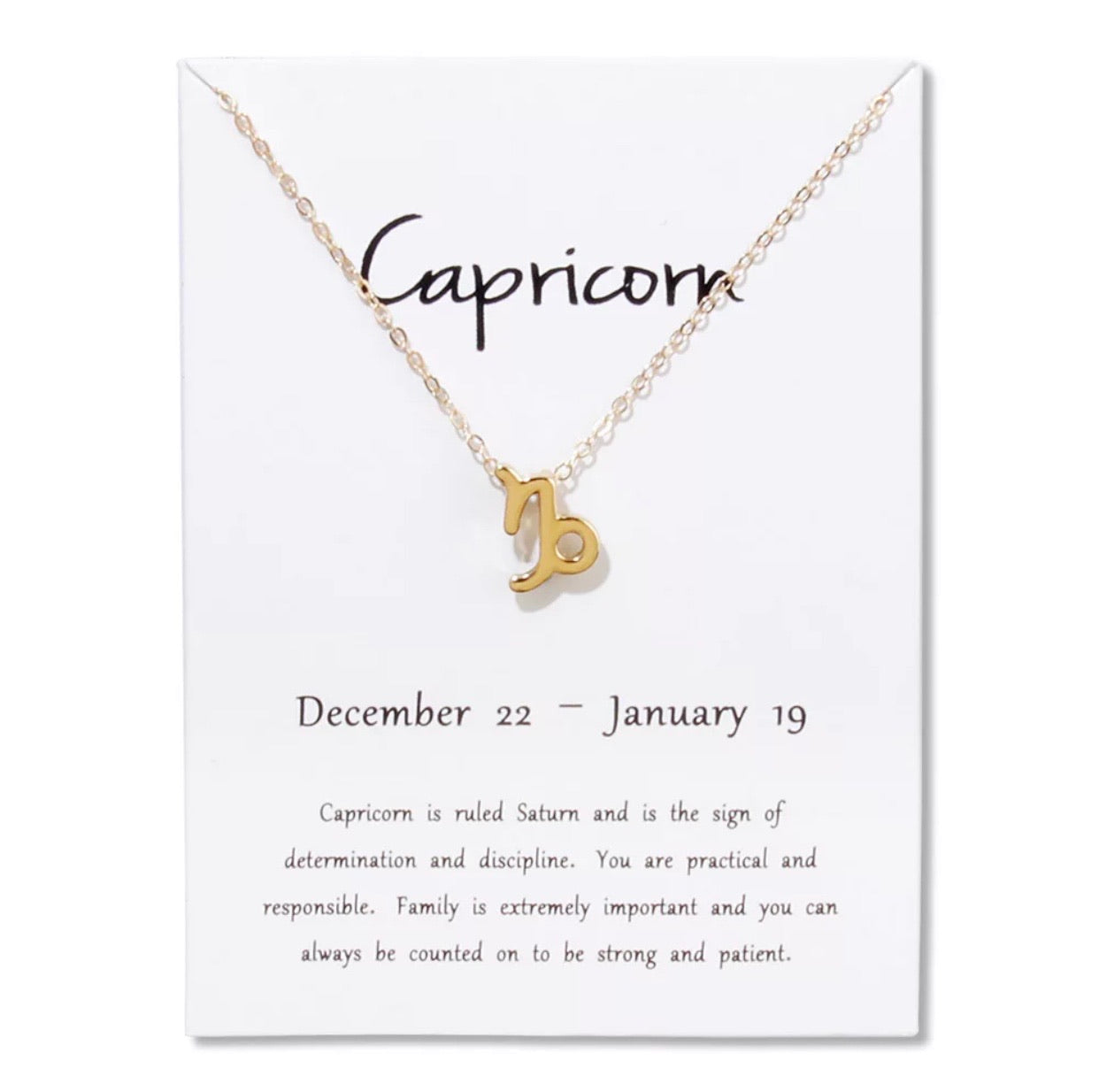 Zodiac Pendant Necklace