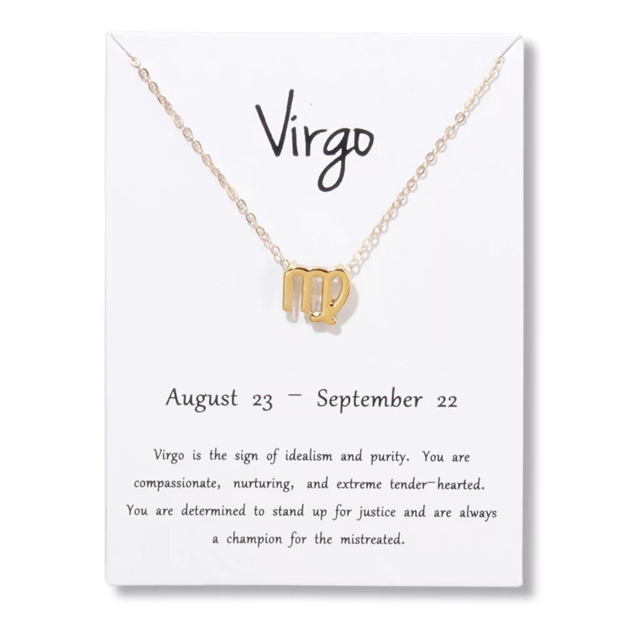 Zodiac Pendant Necklace